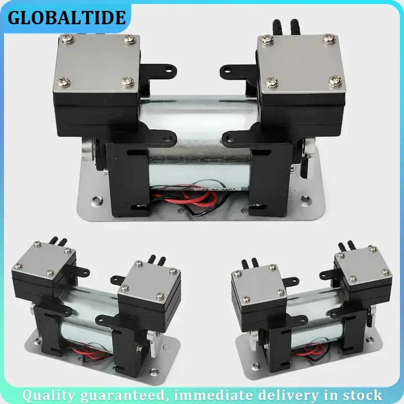 High Positive Negative Pressure Vacuum Pump Large Beauty Instrument Mute Double Head Diaphragm Micro Air Pump 12V 220V