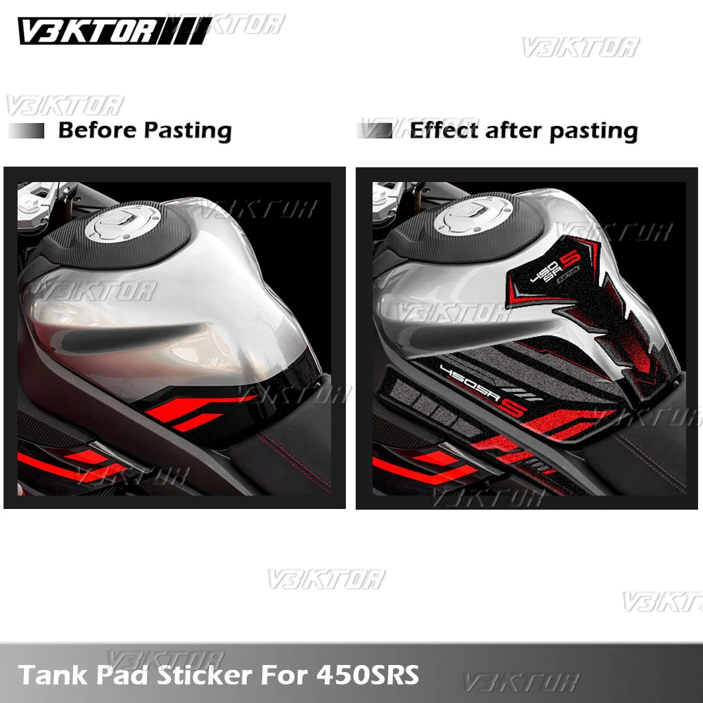 Motorcycle Fuel Tank Sticker Tank Pad Decal Oil Gas Cap Protector For cfmoto 450sr cf moto 450 sr