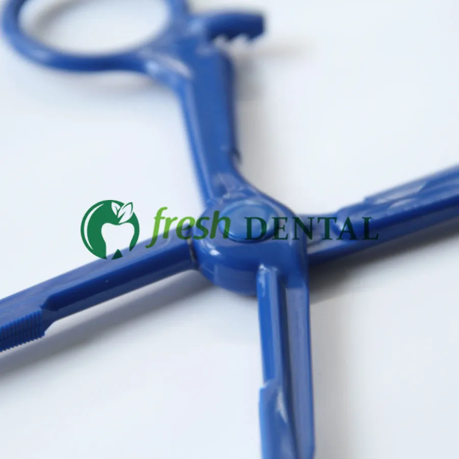 50 قطعة ملقط الأسنان القابل للتصرف Hemostats معدات طب الأسنان مقص بلاستيكي قفل الأسنان Forcep SL401
