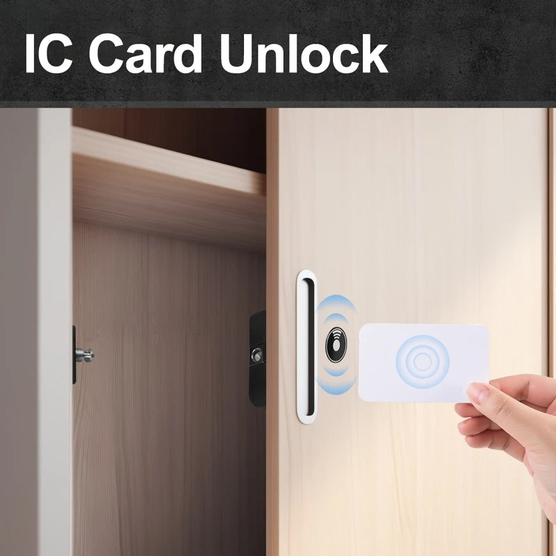 APP Control Bluetooth Smart Cabinet Door Lock IC Card Electronic Lock Security Drawer Lock for Wardrobe Furniture Cabinet Locker