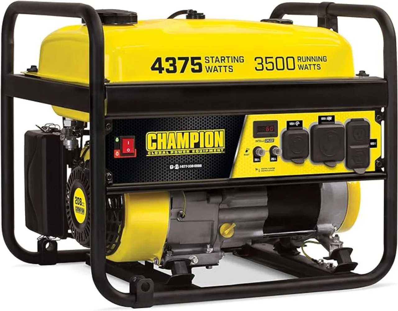 

Power Equipment 100555 4375/3500-Watt RV Ready Portable Generator, Yellow/Black, CARB