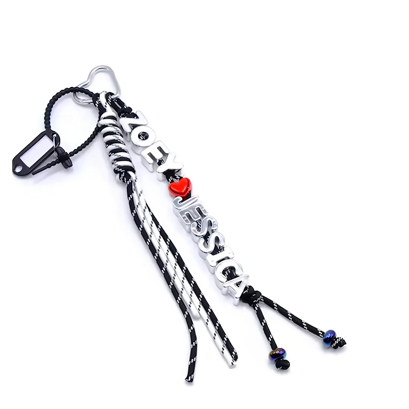 Customized Silver Letter Bag Pendant, Special Gift