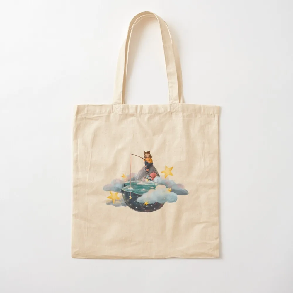 Fishing for Wishes Tote Bag woman shopping bag hand bag Women's shopping