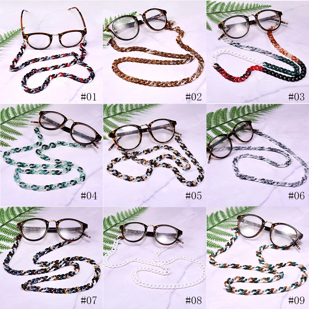 Eyewear Accessories Mask Holder Acrylic Anti Slip 72cm Glasses Chain Neck Strap Eyeglasses Rope Mask Chain