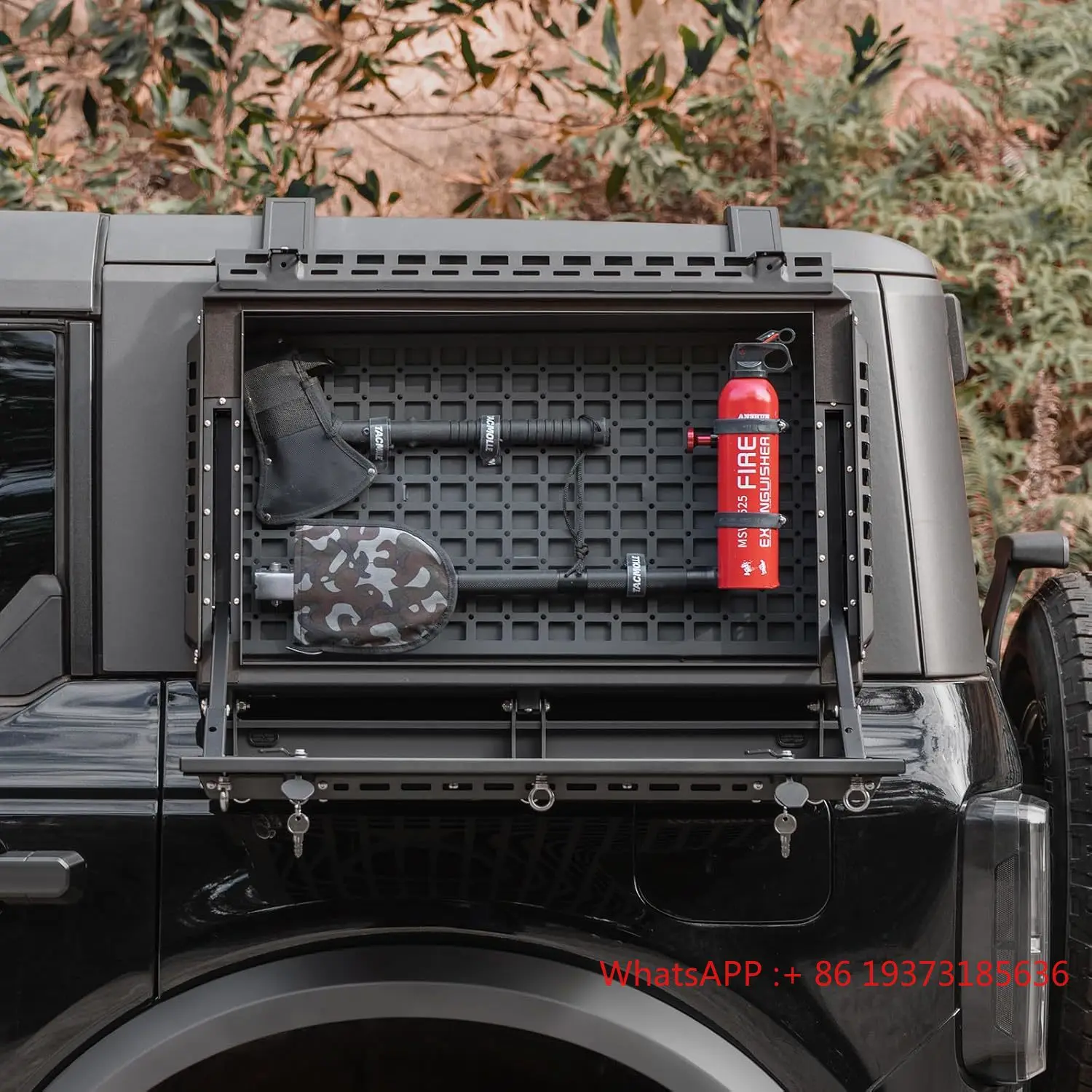 Tacmolle Left/Right SIde Rear Side Storage Box with Concealed Table for Bronco 2021-2024 Exterior Accessories