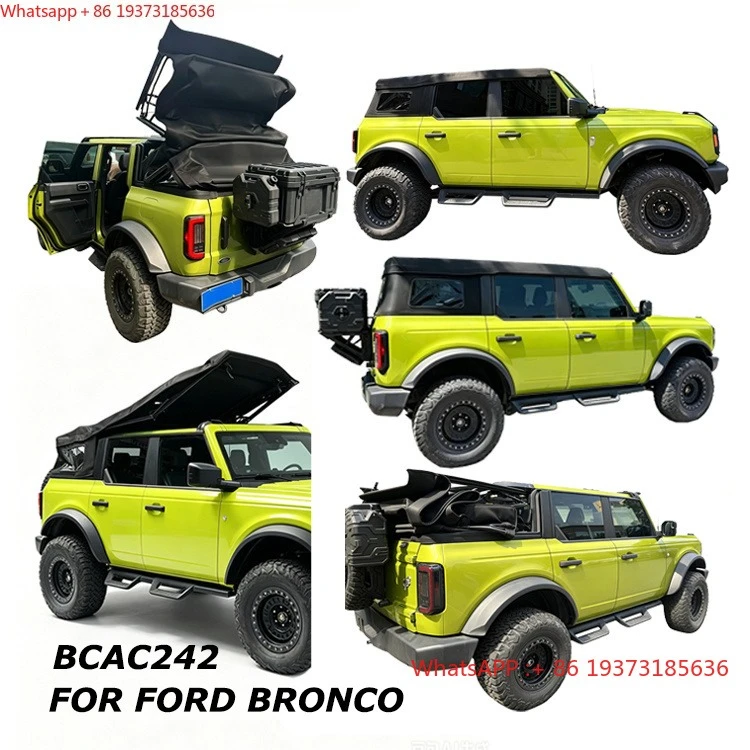 For Ford Bronco Electric Power Convertible Soft Top Body Parts Enhanced Functionality Version