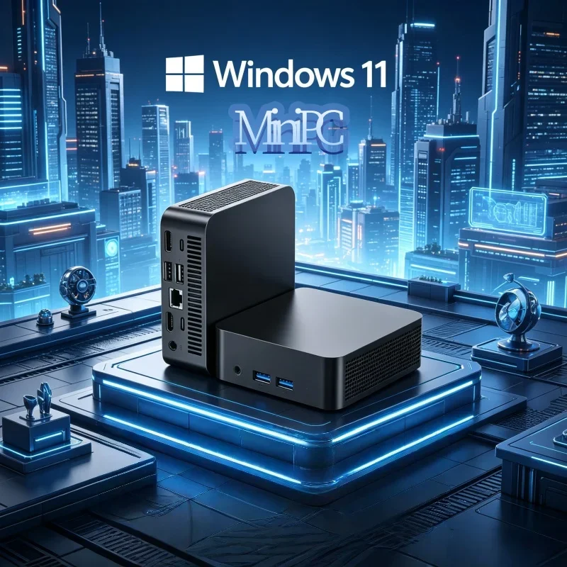 Nuevo Mini PC Portátil con Procesador I3-6100, Windows 11, 16GB/32GB de RAM DDR4, 1TB/2TB SSD, PC de Escritorio Ultracompacto para Hogar, Oficina y Videojuegos
