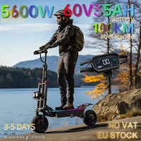 Powerful Electric Scooter DUOTTS D88 5600W Dual Motor 60V 35Ah Fat Tire 85KM/H Dual Disc Brake W/ Seat & Bag Electric Scooters