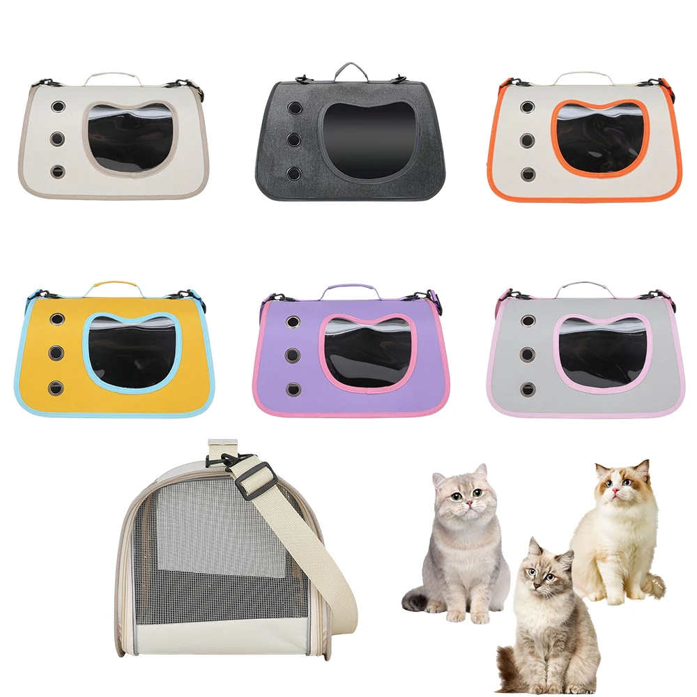 

Breathable Pet Carrier Bag Cat Travel Bags Foldable Mesh Single Shoulder Bag for Puppy Kitten Outdoor Tent Carrier Pets Handbag