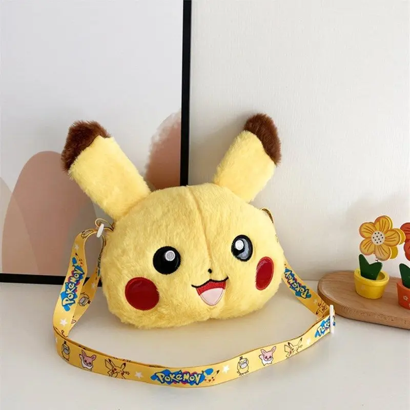 Pokemon Anime Urocza Pluszowa Torba na Ramię Plecak Pikachu Artykuły Szkolne Kreatywne Śmieszne Prezenty Urodzinowe dla Dzieci