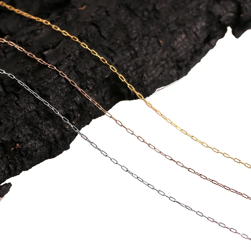 2M Stainless Steel Gold Chain Thin Beading Cable Chain for needlework DIY Bracelet Necklace Jewelry Making Supplies Wholesale