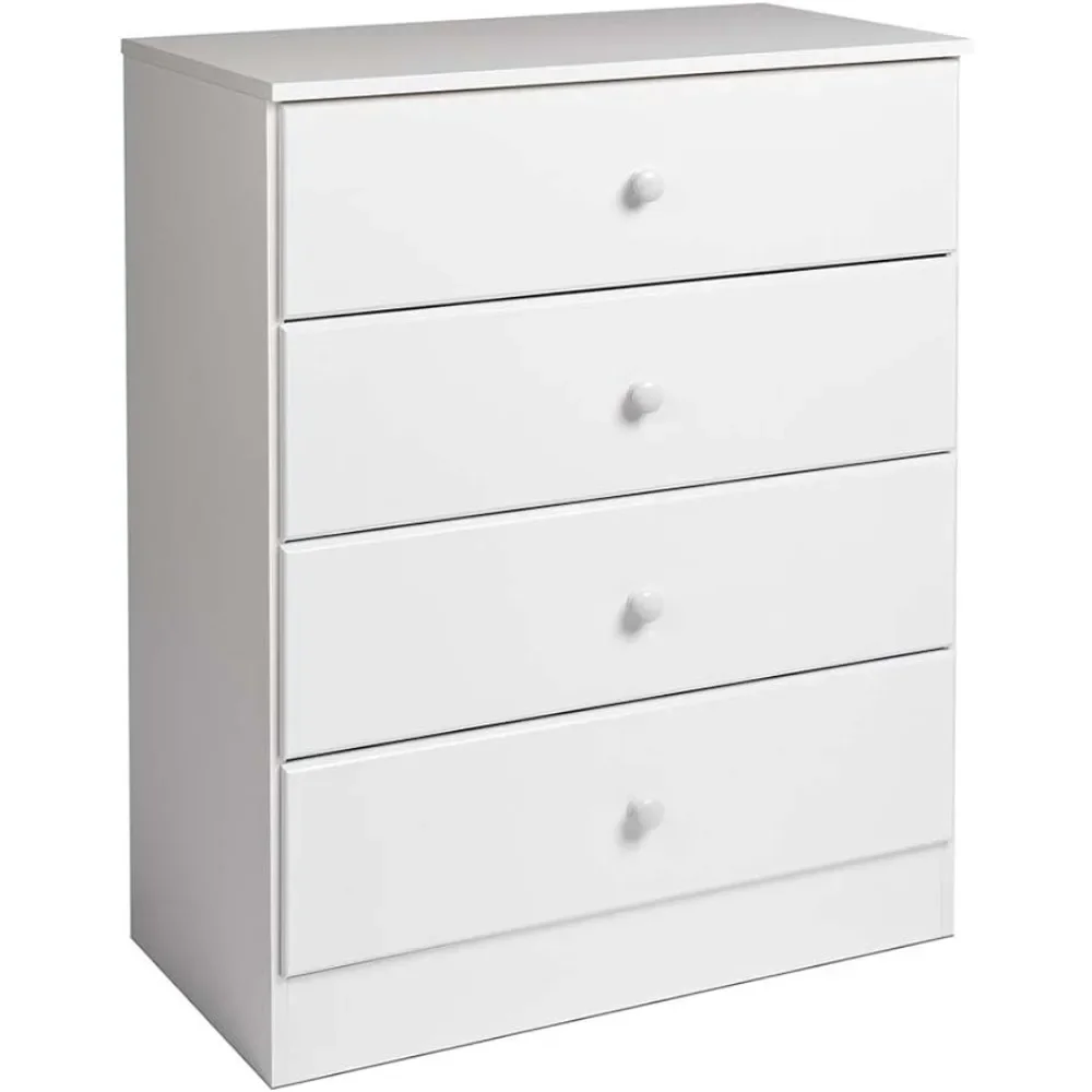 Astrid Simplistic 4-Drawer Dresser for Bedroom Functional Bedroom Dresser Chest of Drawers 16”D X 30“W X 36.25“ H WDBR-0401-1