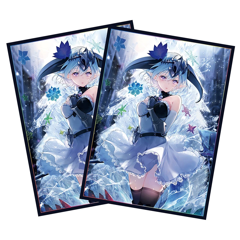 60Pcs/set Shadowverse Filene Cards Sleeve 67X92mm Anime Game Characters Colorful Laser Version Card Protective Cover