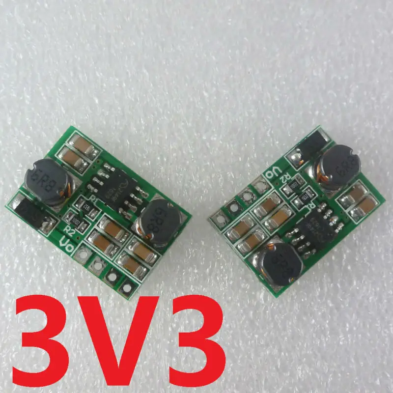 2 Pcs Auto Buck-Boost DC DC Converter Voltage Regulator Module 0.9-6V to 3.3V For 18650 Solar Charger