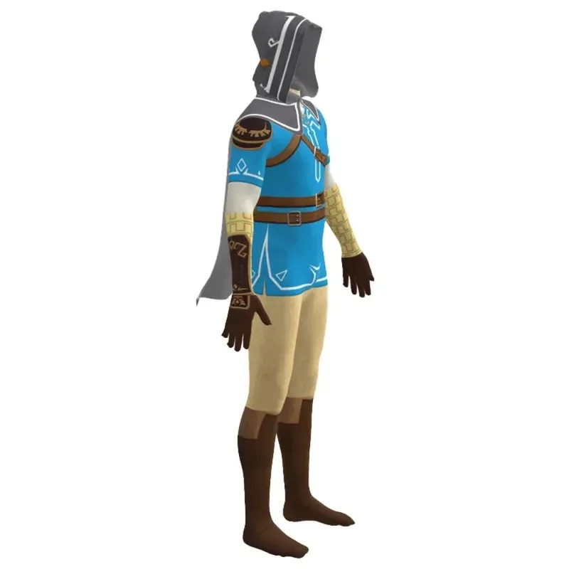 aa124LQAnime Heroes Linke mono para niños disfraz de Cosplay juego Zelda niños mono para adultos Halloween fiesta de Navidad Dres