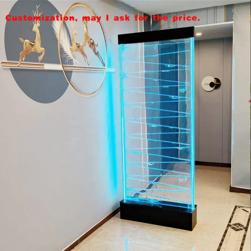 

на заказ. Заводское украшение для вестибюля отеля в помещении, танцевальная светодиодная акриловая пузырьковая стена