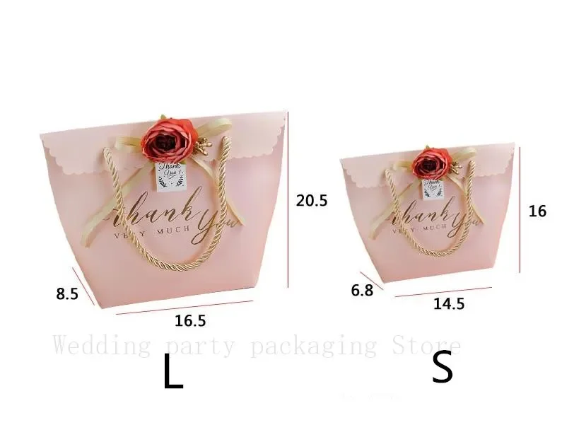 2021 wedding candy box large portable gift bag ins with hand gift packaging candy gift box empty box