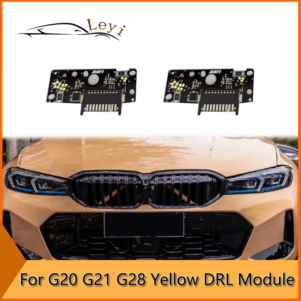 Csl zitronengelbe drl modul für bmx g20 g21 g28 licht blinker led tagsüber lauf weit und nahe plug play zubehör