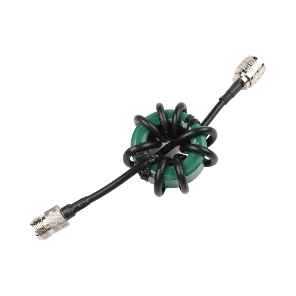 HF Shortwave Choke Balun 1:1 Nickel Zinc Ferrite Core 1.8-50MHz High Power For FT8 Amateur Radio Suppression Tool