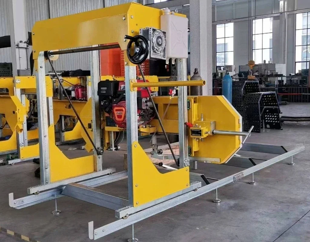 Large Diameter Woodworking Saw Mobile Horizontal Gantry Band Saw Diesel Automatic Cutting Hot Sale