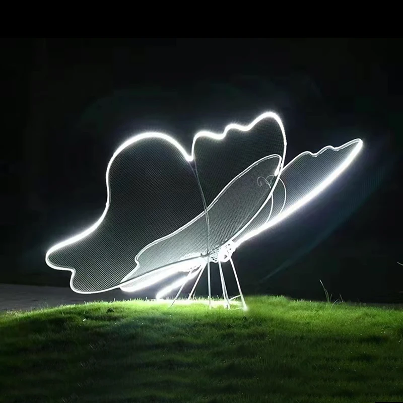 3D LED Butterfly Decorative Lights for Weddings Parties & Christmas Day Commercial Neon Decorations