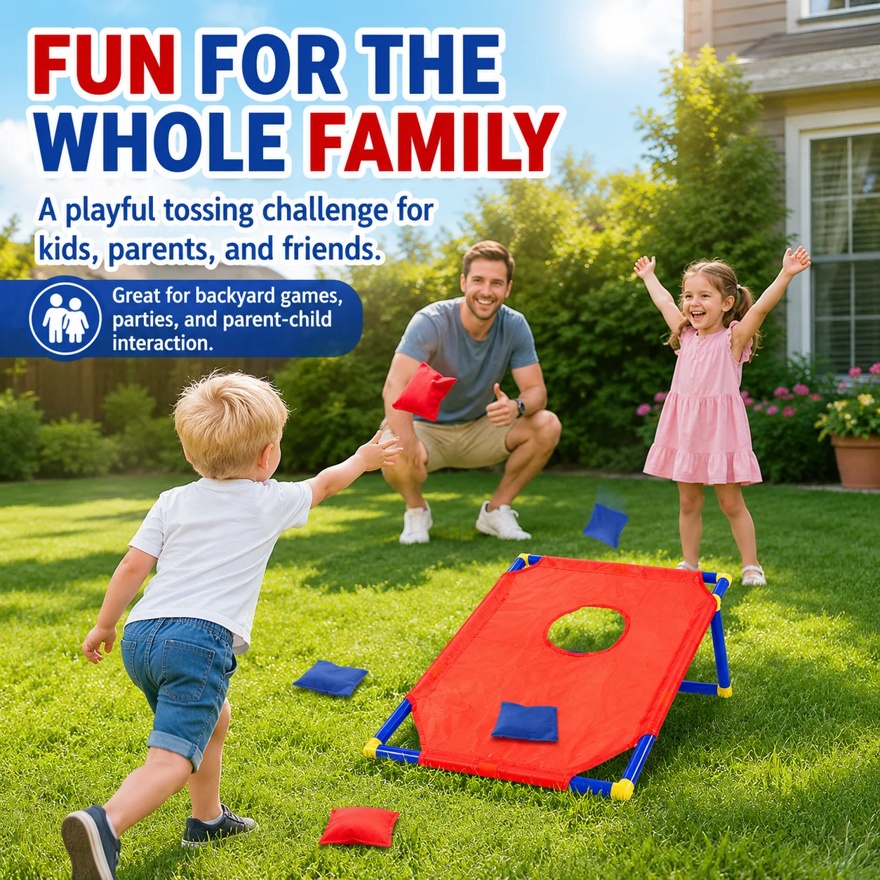 ชุดเกมโยนถุงถั่วสำหรับเด็ก กระ - Kids Outdoor Bean Bag บทวิจารณ์และราคา