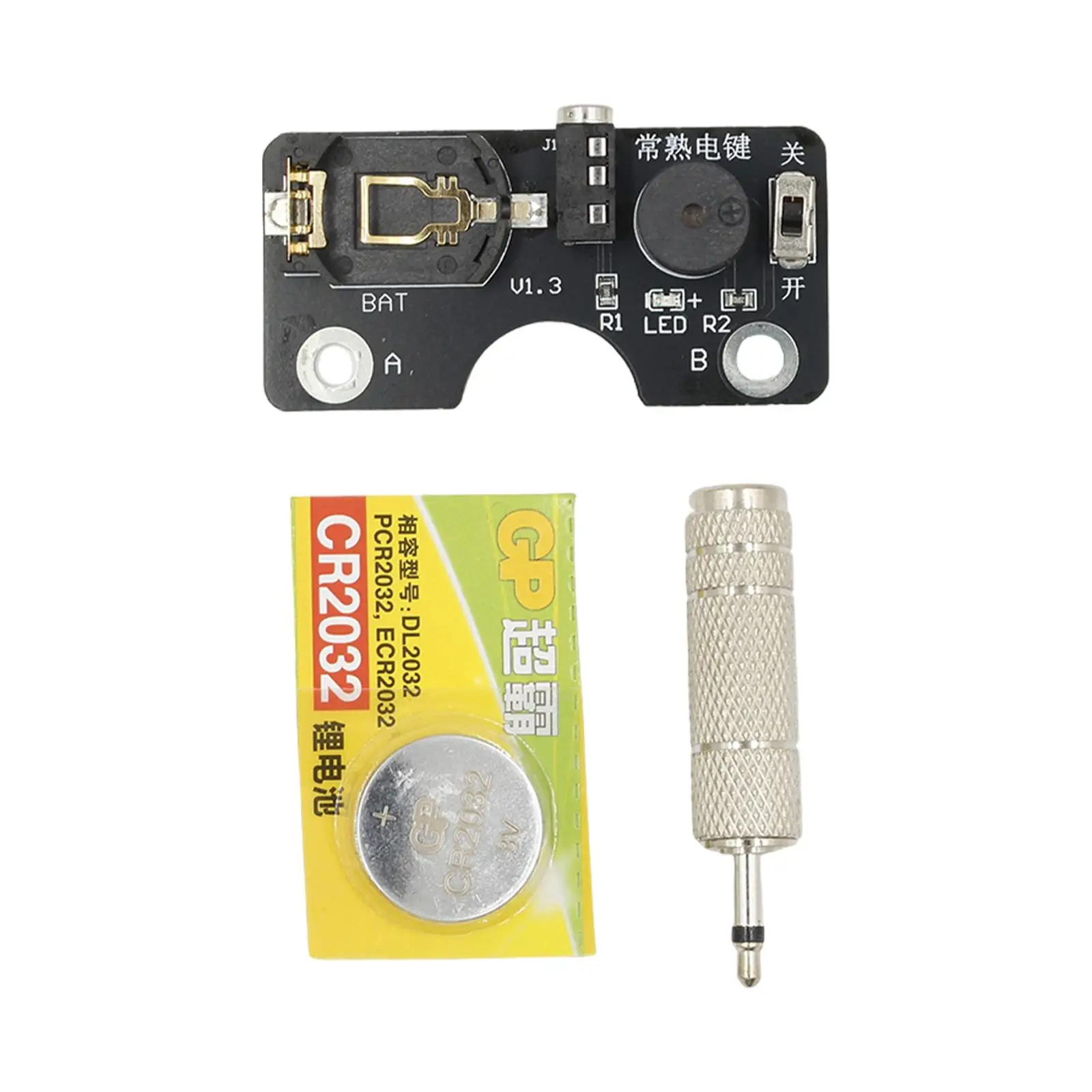 Sound and Light Circuit Board with Battery Accessories with 3.5mm Audio Plug