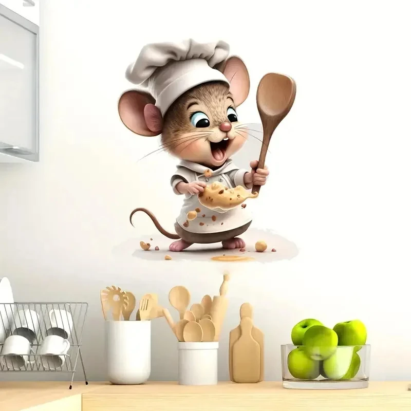 2Pcs 3D Mouse Chef … - image