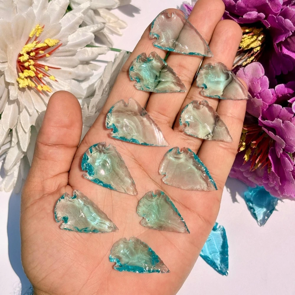 Artificial Arrowhead Points Carving Gemstones Unique Specimen for Collectibles and Educational Use Perfect for Home Collection
