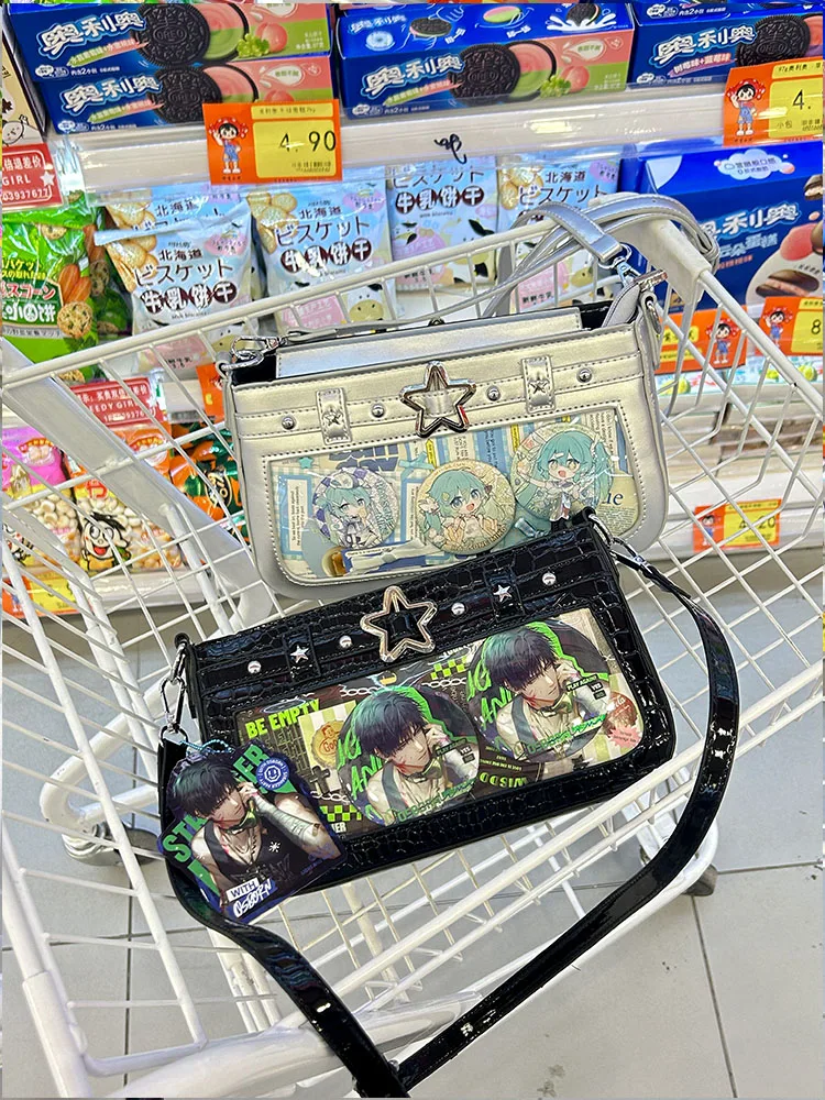 Cute Transparent Versatile PU JK Handbags Itabag Bags for Girls Casual Crossbody Bags