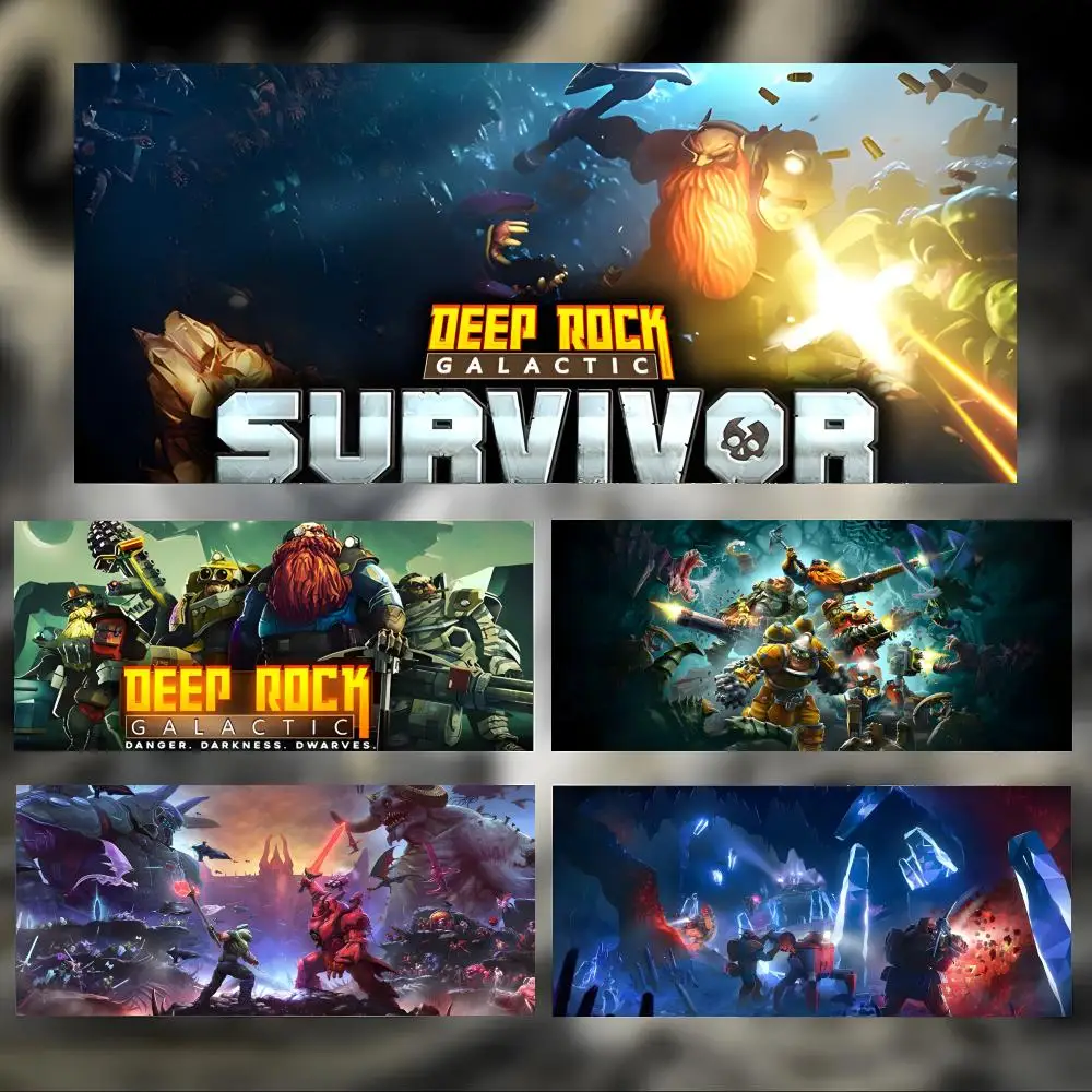 

Fun Coop Game D-Deep Rock Galactic Mouse Pad Large Thick Desk Pad Stitched Edges Gaming Mouse Mat for PC