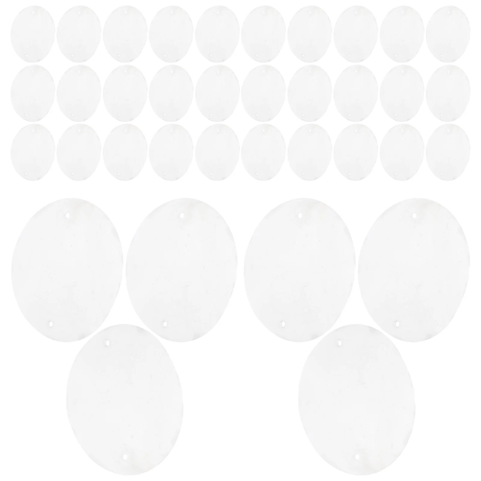 

100 Pcs Shell Sheet Decoration Crafts Round Shells Pieces Hanging DIY Wind Chime White Beads Jewelry Making Material