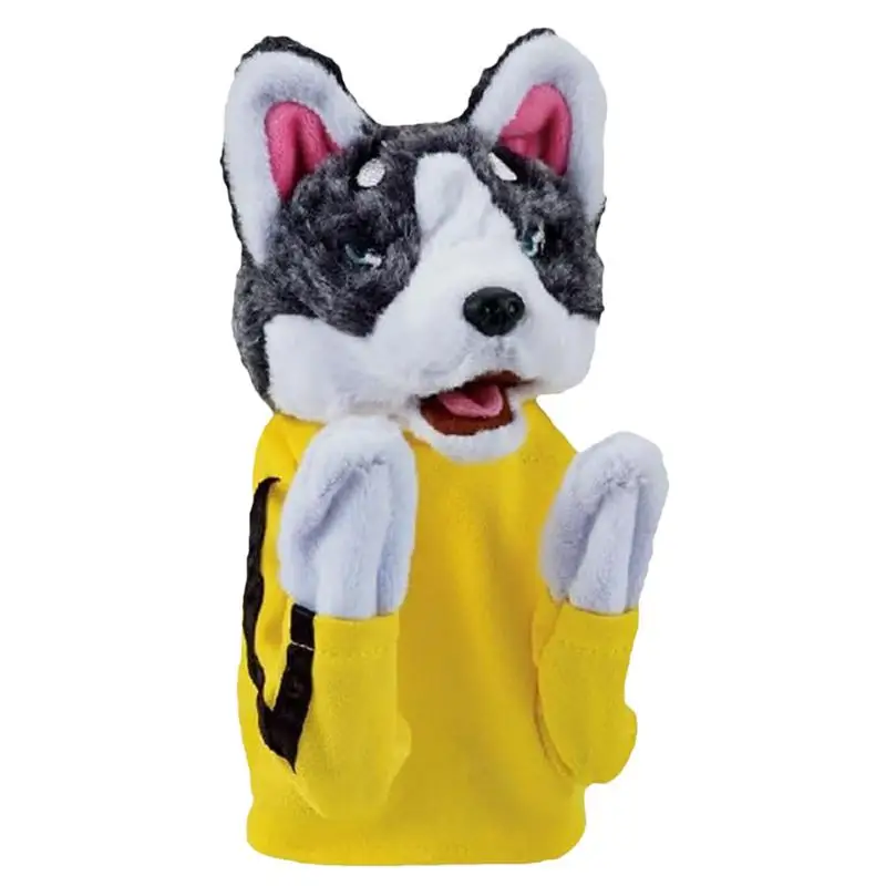 

Plush Boxing Dog Stuffed Interactive Hand Animal Boxing Dog Playful Husky Boxing Dogs With Sound & Boxing Kung Fu Hand Puppet