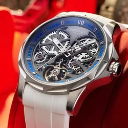 Sports Automatic Watch For Men Brands Mark Fairwhale Fashion Skeleton Clocks Luxury Waterproof Mechanical WristWatch Dropshiping