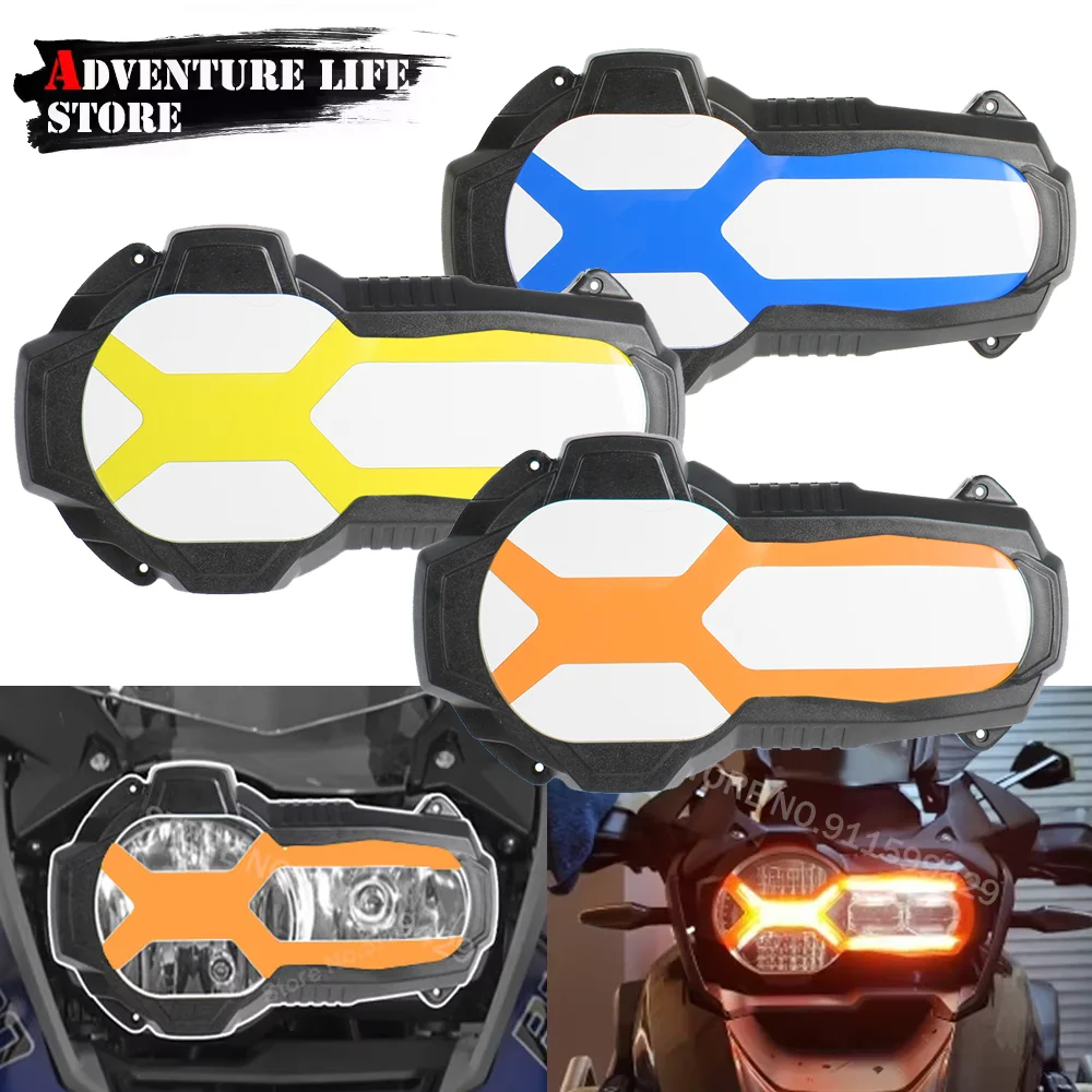 

Защита головного света мотоцикла с 3-х люминесцентной крышкой, защита фар для BMW R1250GS Adventure R1200GS R1250GS 2013-2024