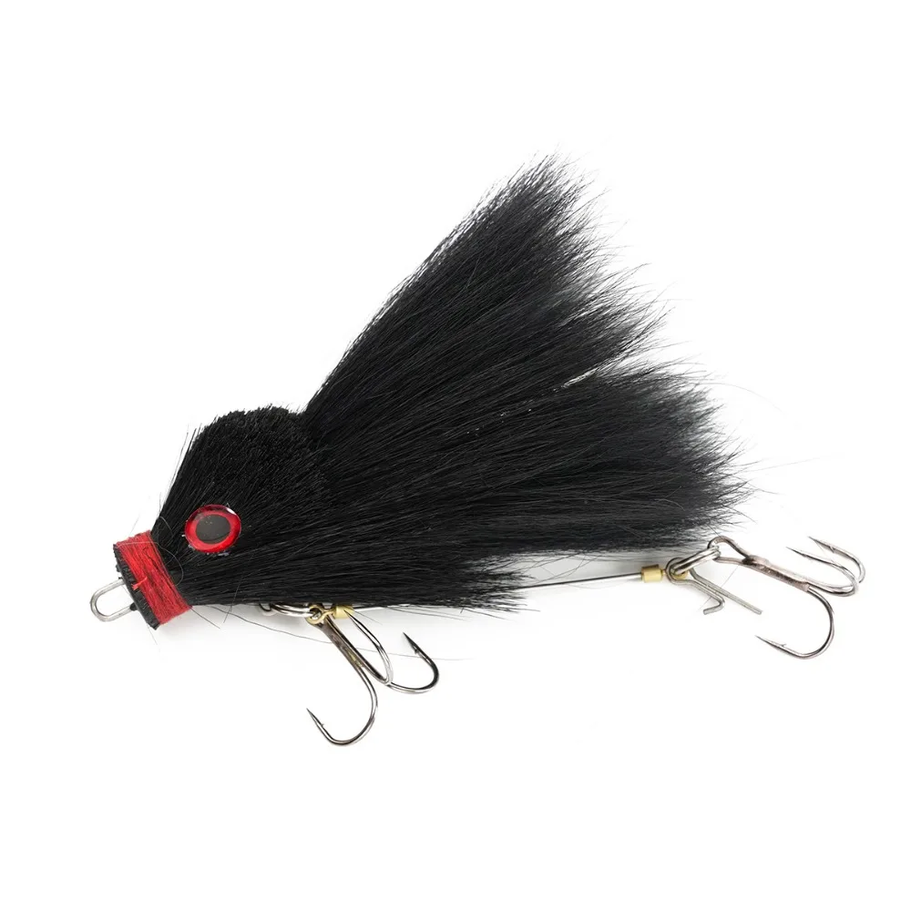 

Искусственная приманка для рыбалки 9 см, 16 г, имитация мыши/крысы, с волосом оленя, для дальнего заброса, мягкая, имитирующая живую приманку