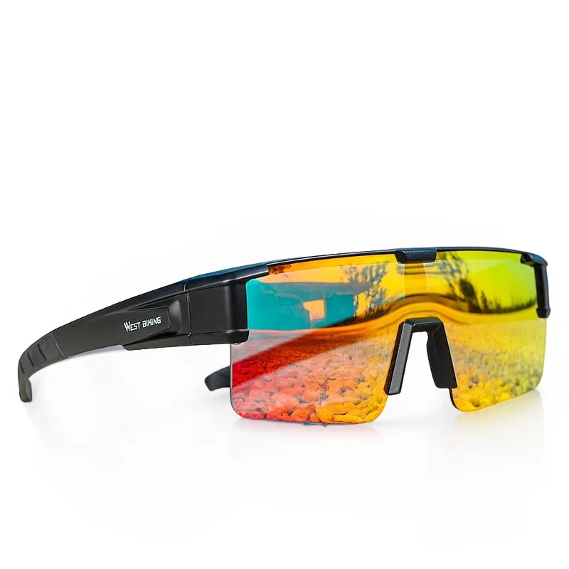 غرب ركوب الدراجات الدراجات نظارات اللونية الجبلية الطريق الدراجة نظارات UV400 حماية النظارات الشمسية الرياضة الاستقطاب نظارات نظارات Scvcn