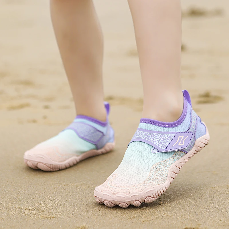 Kids Water Shoes Child Aqua Shoes Quick-Dry Sport Sneakers Five Finger Barefood Shoes For The Sea Beach Swim Surfing Outdoor