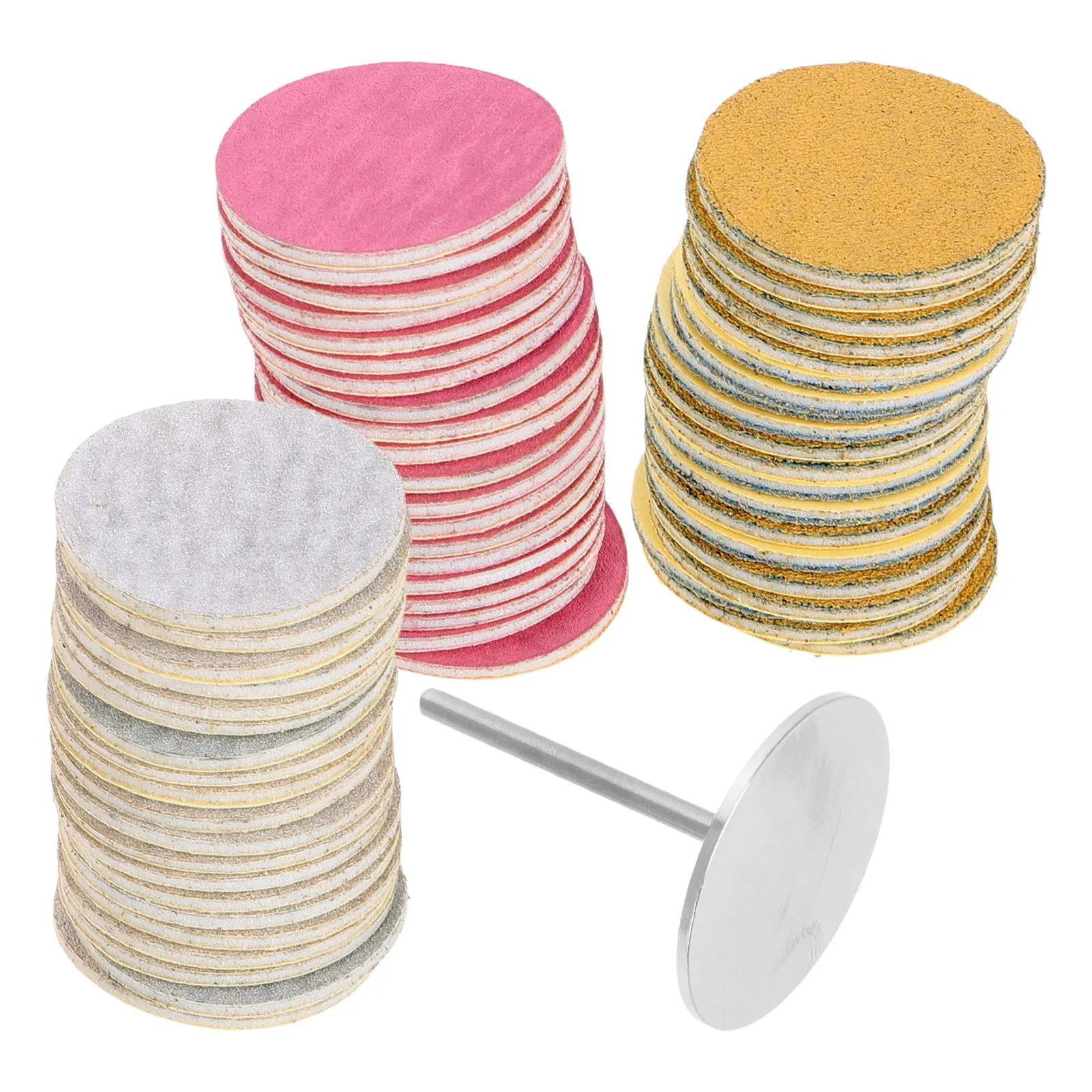 

60Pcs Electric Nail File Sanding Discs 25Mm Variety Grits Replacement Grinding Heads for Nail Shaping Foot Callus Removal