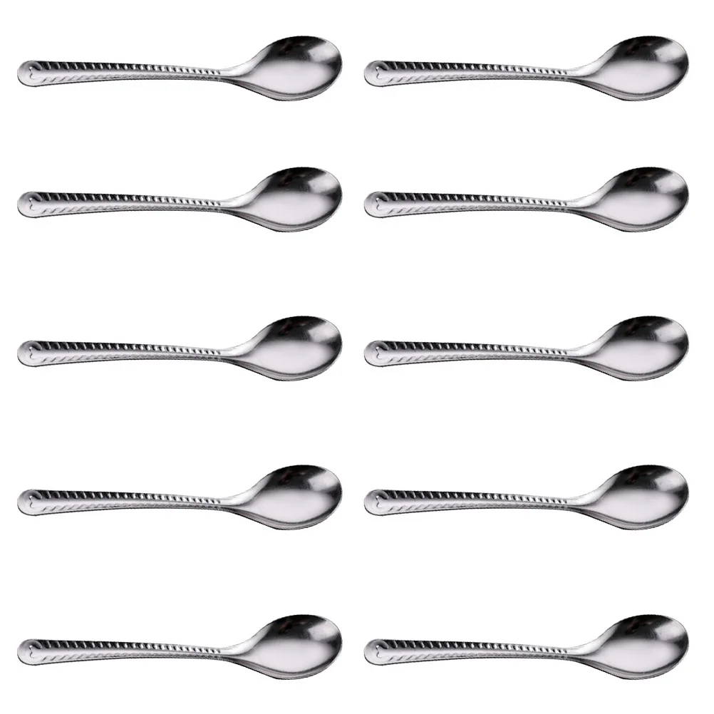 

20 Pcs Steel Spoon Multifunctional Kitchen Porridge Rice Soup Utensil Safe Healthy Multifunctional Spoon Dining