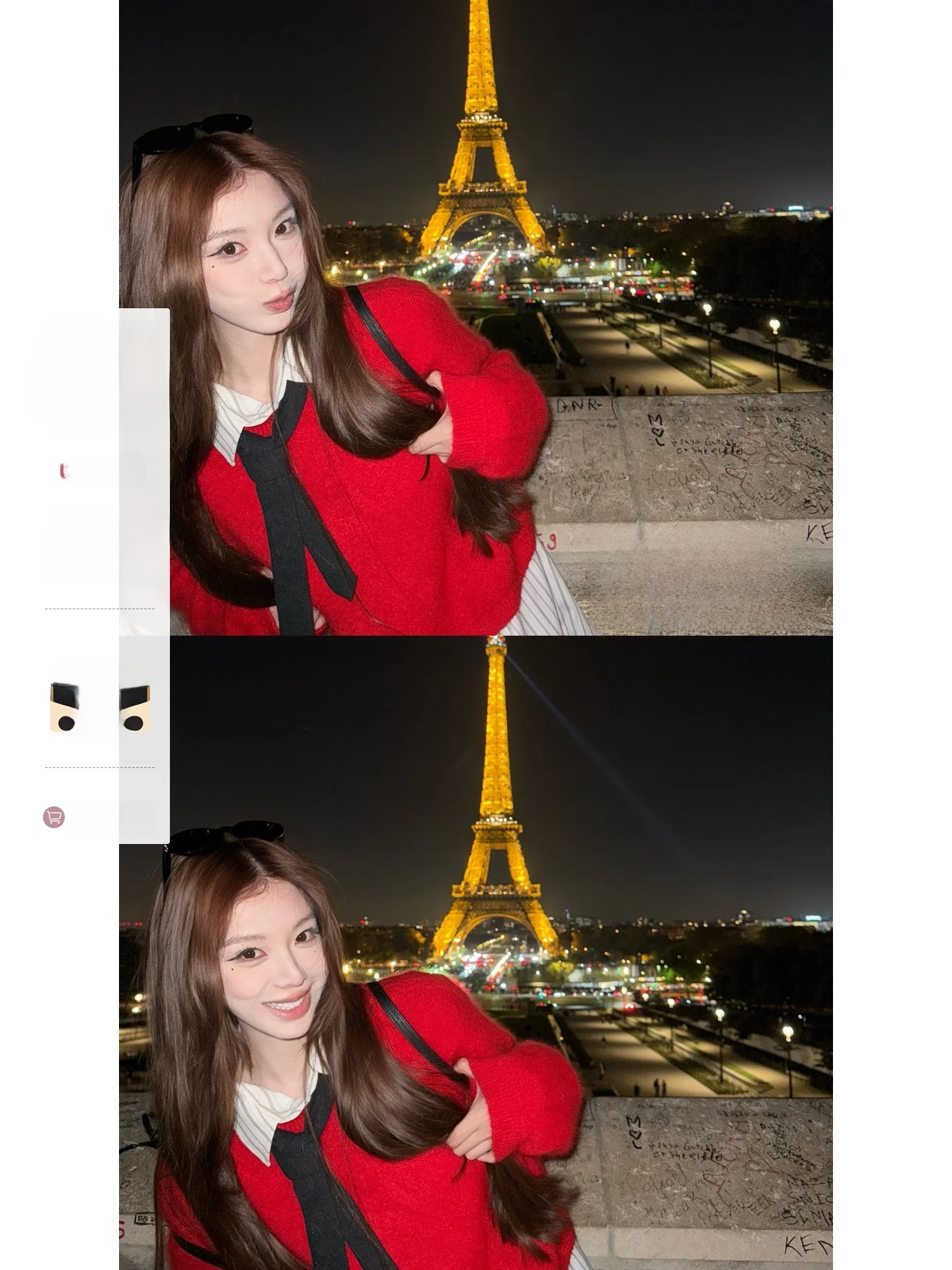 

Yangzifan Red Rabbit Fur Knitted Sweater Winter New Year Cus Dyeing Proc Base Layer Sweater Commute Sle Loose Fit