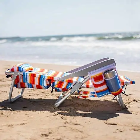 beach chair,2 Pack Backpack Beach Chair 5 Position Chair, Including Lay Flat