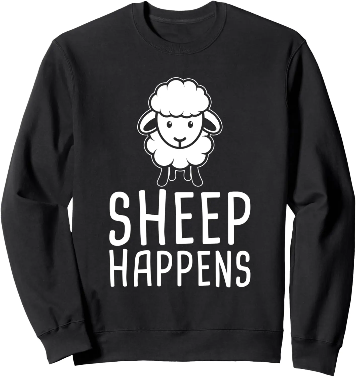 Schapen gebeurt grappige boer schapen minnaar ontwerp sweatshirt