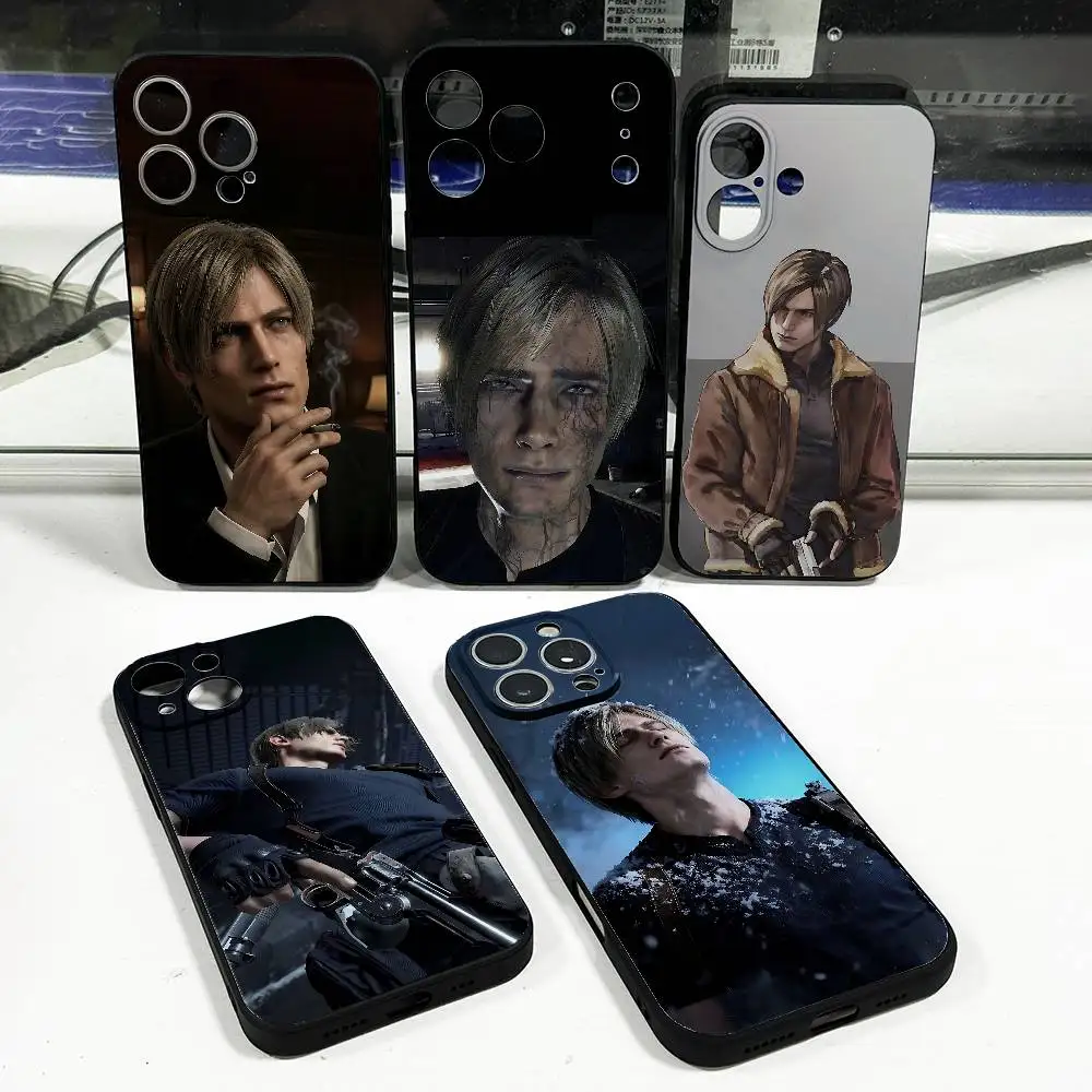 

L-Leon S-Scott K-Kennedy Phone Case For iPhone 15,16,12,14,13,11,17,Pro,Max,Plus,E,Air,Mini Black Cover