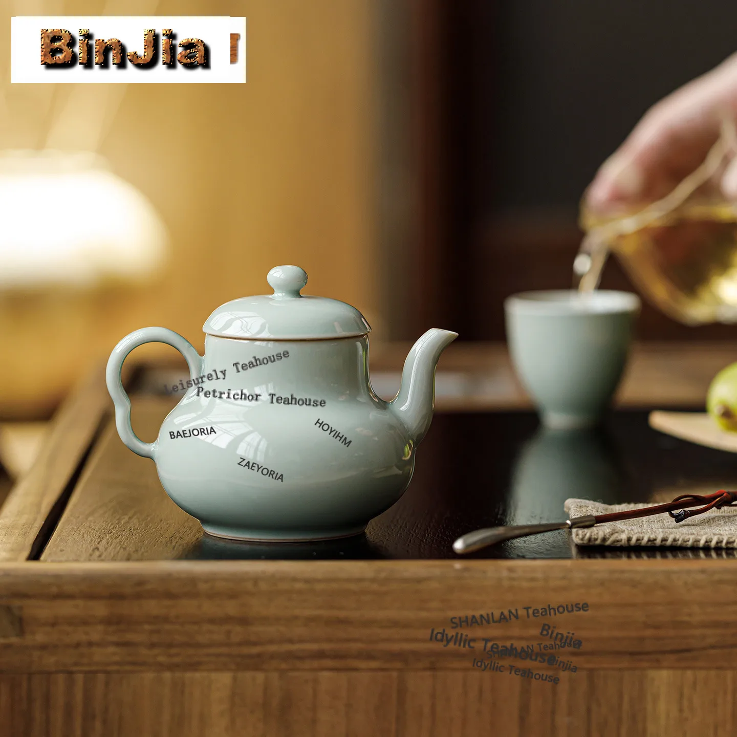 BAEJORIA 180ml Relief Banana Moonlight Teapot Retro Tea Infuser Pot Tea Making Kettle With Filter Green Tea Drinkware Accessorie