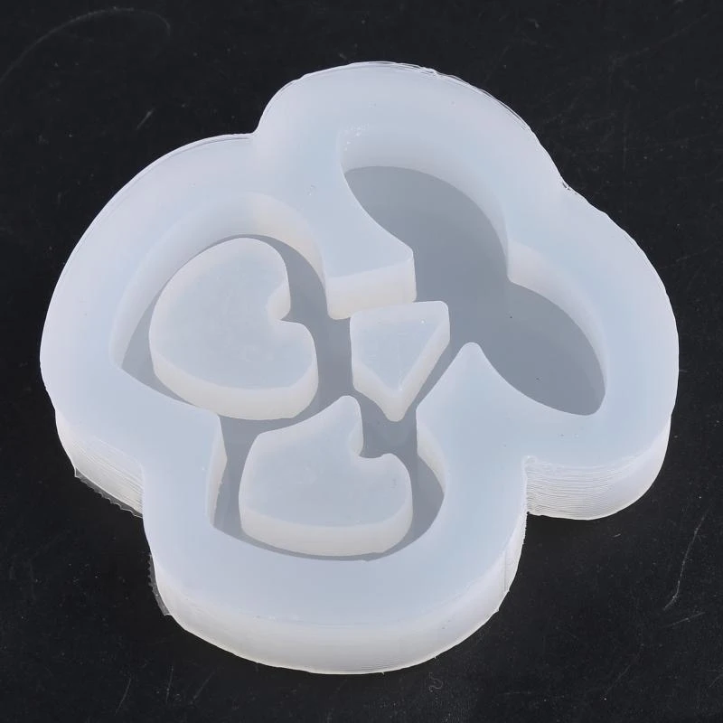 مرنة سيليكون دبوس الشعر قلادة قالب الرمل السائل المفاتيح الملحقات قالب جميل فاكهة الكرز شكل قالب مجوهرات #2