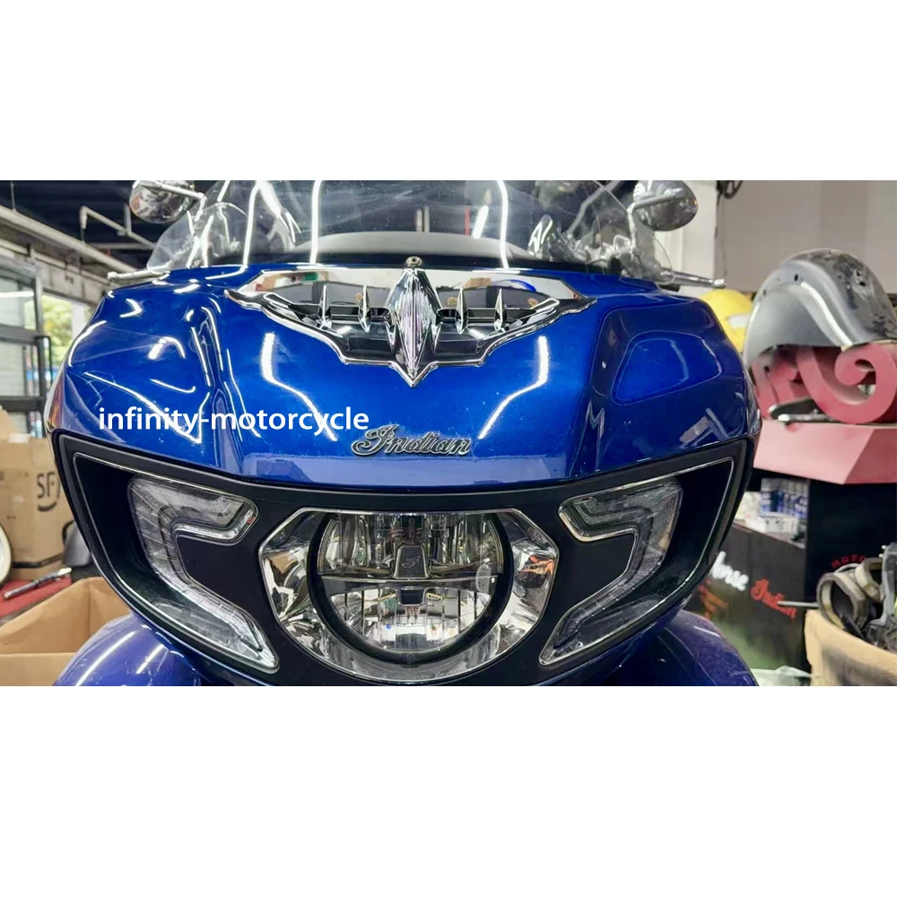 For Indian Pursuit Dark Fairing Bent Accent Cover Rectifier Decorative Cover For Indian Challenger Pursuit Limited 112 2025-2026