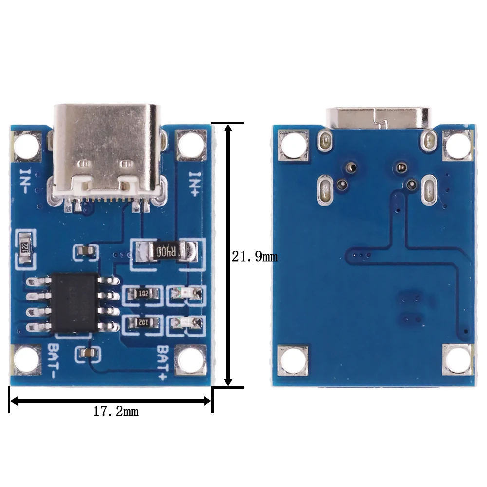 5/10PCS Type-c/Micro/Mini USB 5V 1A 18650 TP4056 Lithium Battery Charger Module Charging Board With Protection Dual Functions