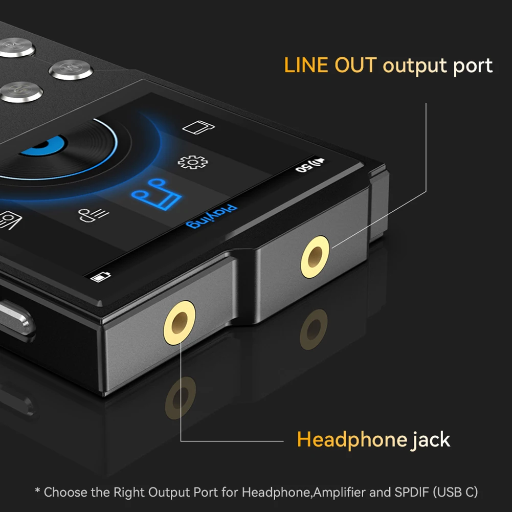 مشغل HiFi MP3 مشغل موسيقى رقمي HiFi مشغل صوت بدون فقدان مشغل موسيقى صوت رقمي محمول يدعم ما يصل إلى 256 جيجابايت #1