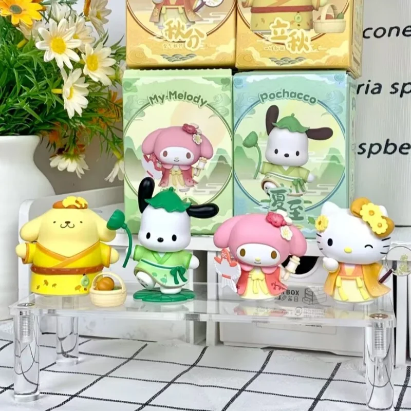 

Sanrio четыре сезона и восемь солнечных термов серии гаражный комплект милые Kuromi Melody Cinnamoroll настольные украшения подарки на день рождения